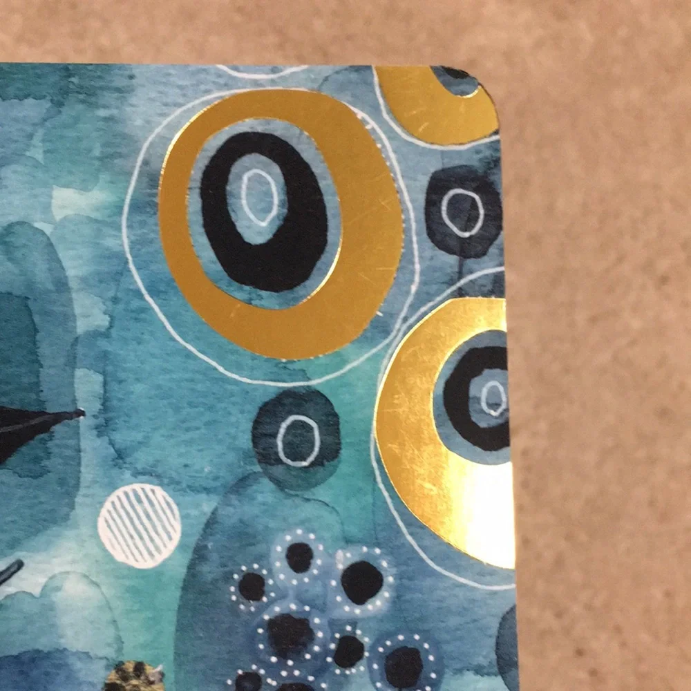 Blue and Gold Foil Notebook Journal
